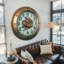 Horloge murale avec engrenages en mouvement réels GE-LI_ 32 po