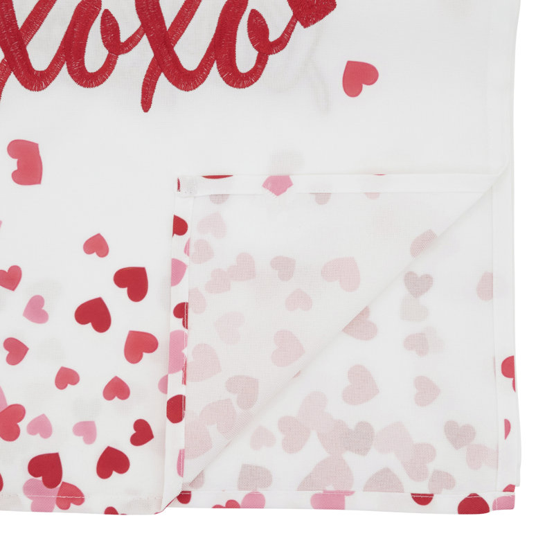 Chemin de table Valentine Xoxo - 16 po x 72 po