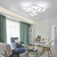 3-Light LED Semi Flush Mount Ceiling Light-892223831