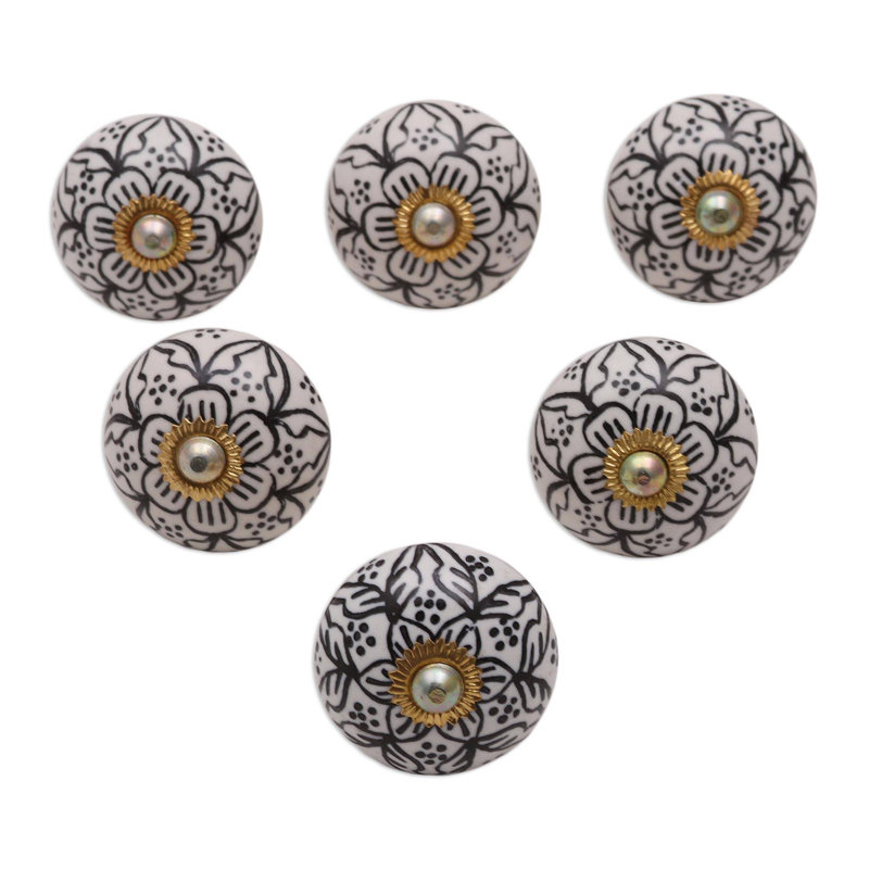 Bouton de porte en céramique Gyanwati