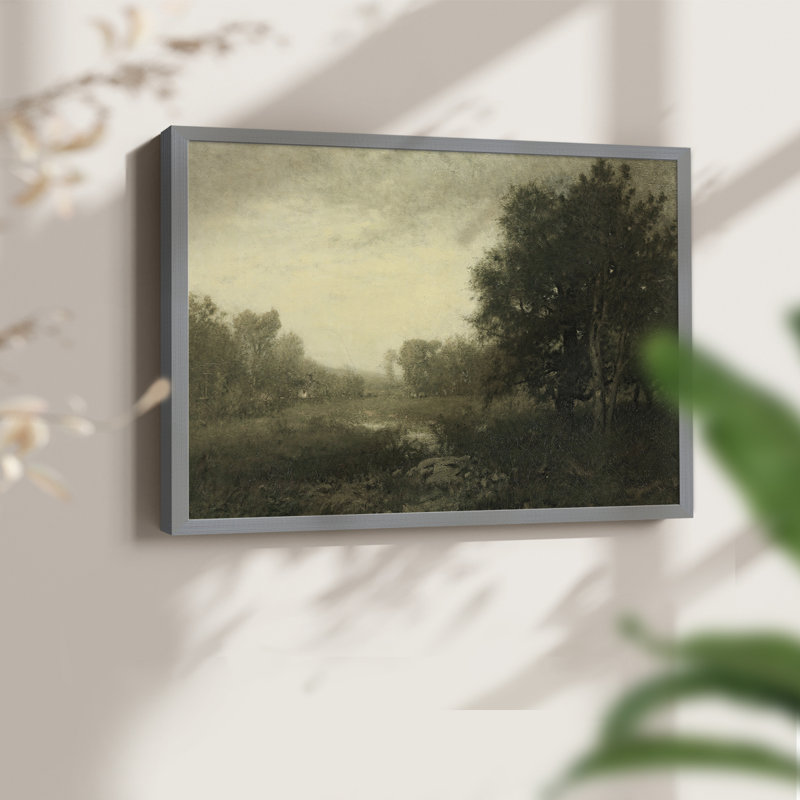 Paysages rétro-CD-XXV - reproduction encadrée, H 8 po x l 10 po, Gris