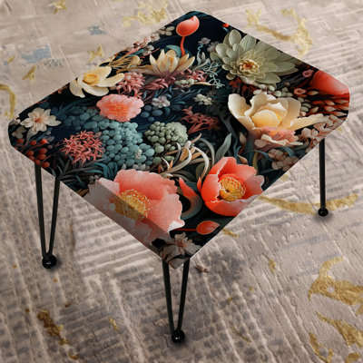 Oceanic Gardens Tropical Pattern - Tropical Rectangle Ottoman