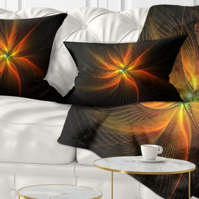 Coussin lombaire floral à fleur brillante