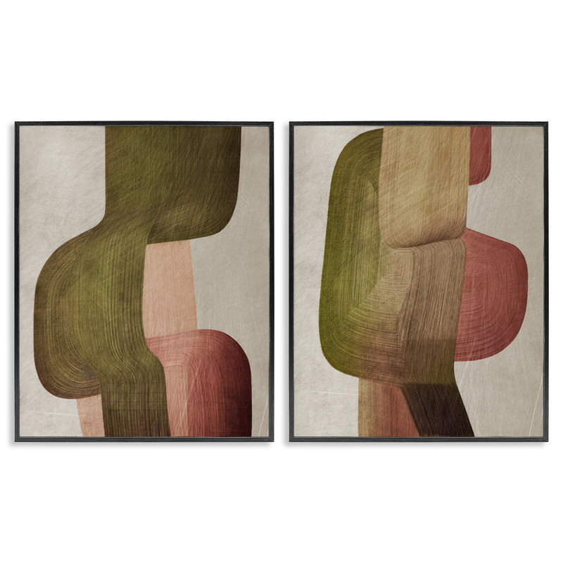 Ensemble de 2 giclées encadrées, par 1x, H 14 po x l 22 po, Giclée encadrée noir minuit