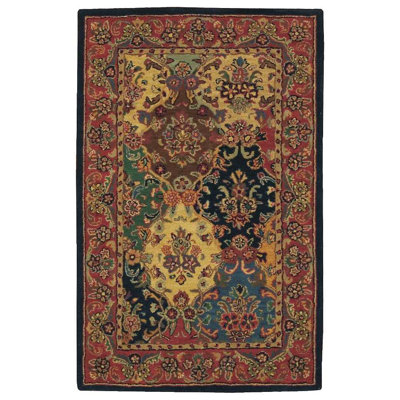 Tapis contemporain transitionnel multicolore Sharie