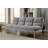 Contemporary Style Futon Sofa Chrome Finish Legs Convert Into Bed With Extra Support Legs Primary Living-943329925