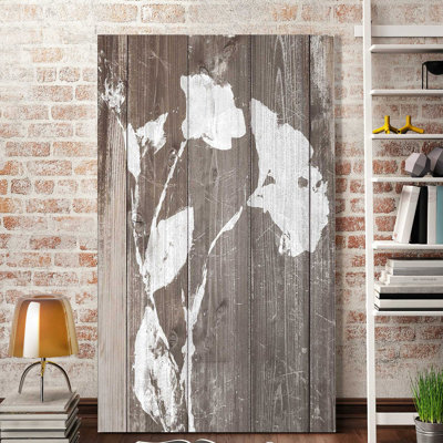 «Brown Floral Whisper on Wood II», impression