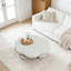 Table basse 35 "en forme de nuage, table basse minimaliste moderne en forme de pétale avec pieds sphériques-225161784