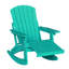 Chaise berçante pliante en PEHD pour l'extérieur Adirondack avec repose-pieds rétractable -615834107