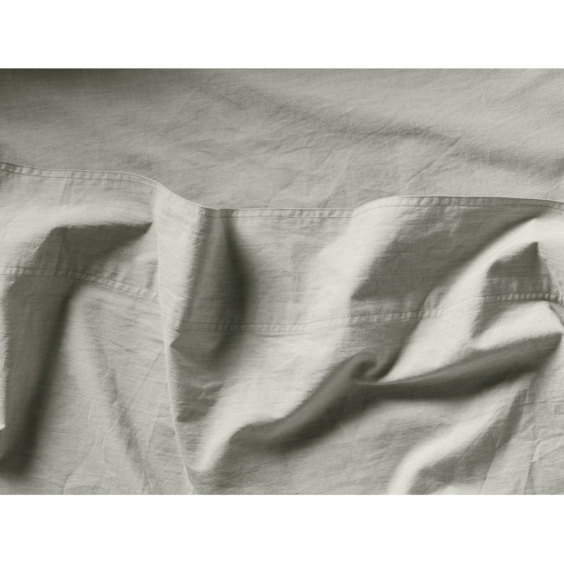 Modern & Contemporary Organic Cotton Percale Duvet Cover, Full/Queen Duvet Cover, Pewter