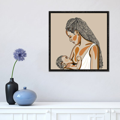 Black Mothers Breastfeed I by NoelleRx - Print on Canvas