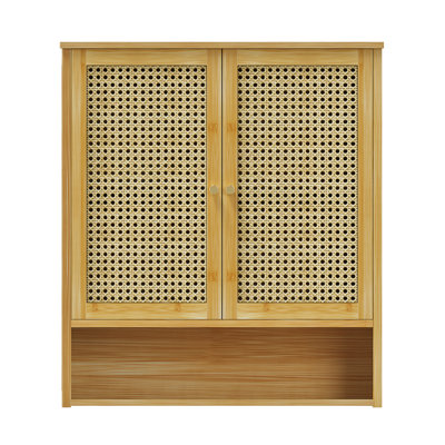 Allizon Bamboo Wall Mounted Required Bathroom Cabinet
