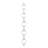Metal Slim Stacked Chain 5 Layer Room Wall Mirror with Tear Drop Pattern and Foil Detailing-205308502