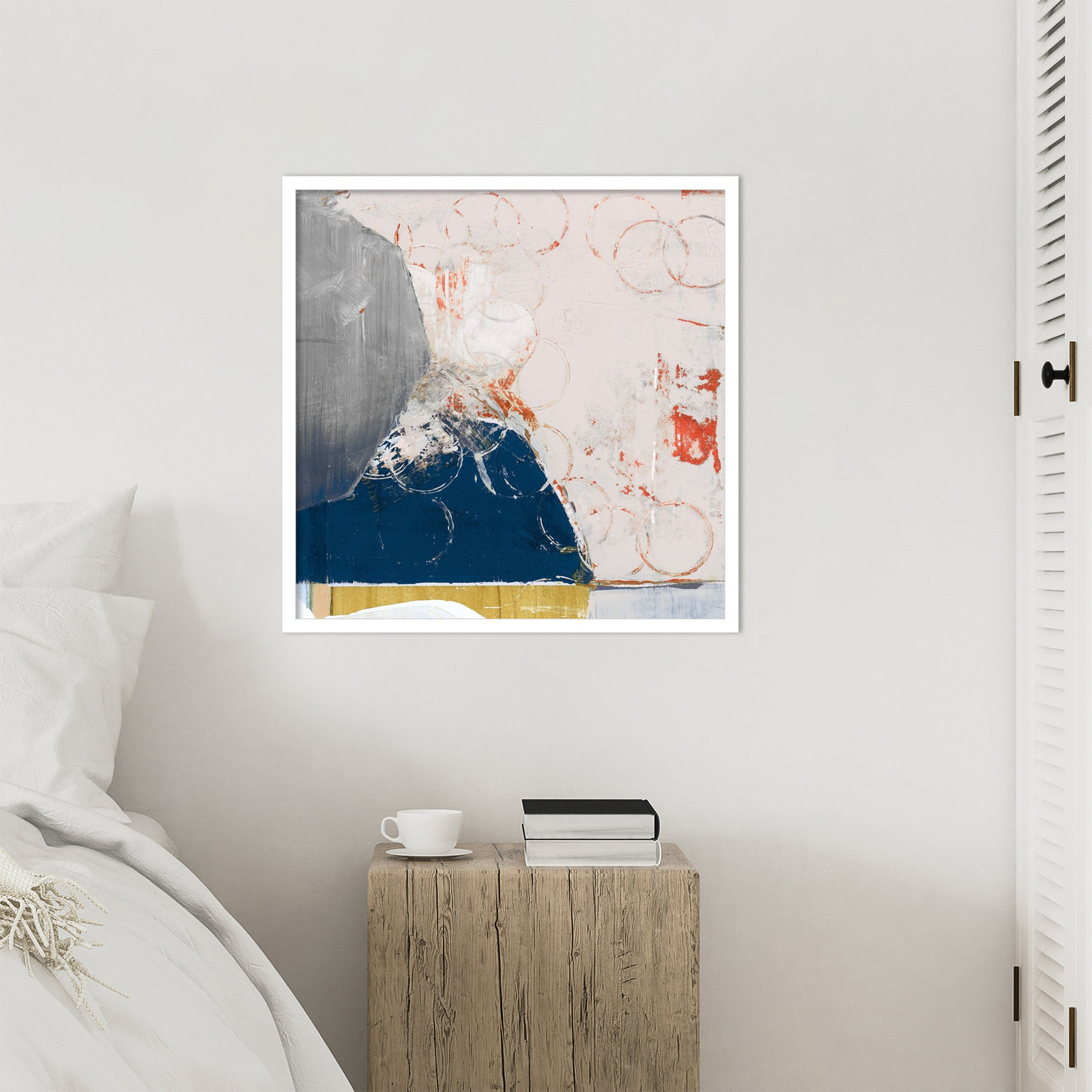 Gilpin "Beautiful Mess No. 2" Print, 25" H x 25" W, White