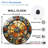 Stylish Stained Glass Wall Clock Decor Art - 12'' Modern Glass Wall Clock