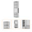 Armoire de rangement en coin à 5 grandes tablettes