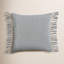 Benny 20" Square Throw Pillow, Blue Natural