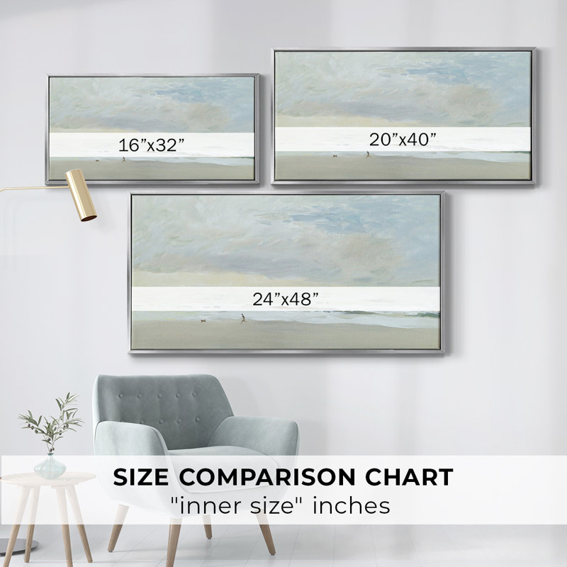 Nautical Series-CDXII- Galerie encadrée - prête à être accrochée, H 25 po x l 49 po, Argent argent