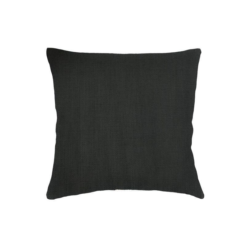 Linen Pillow Cover & Insert, Black