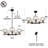 5-Light Kitchen Island Pendant