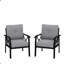 Ensemble de 2 fauteuils en métal toutes saisons (y compris une chaise de patio)-2133912350-2133912351