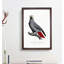 The Grey Parrot by F. Levaillant - Picture Frame Painting Print-55611598-55611597