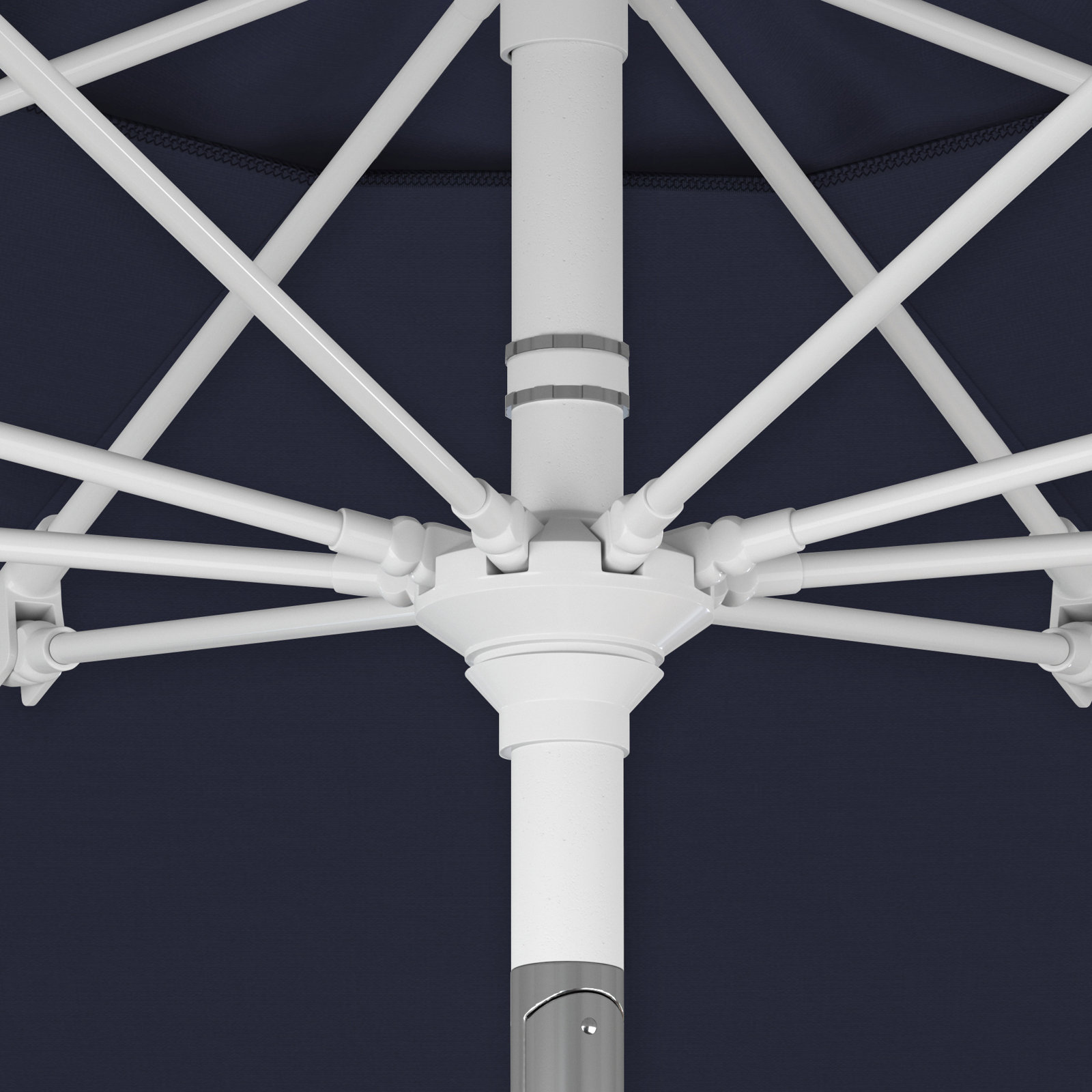 9' Umbrella, Navy Blue Performance Canvas