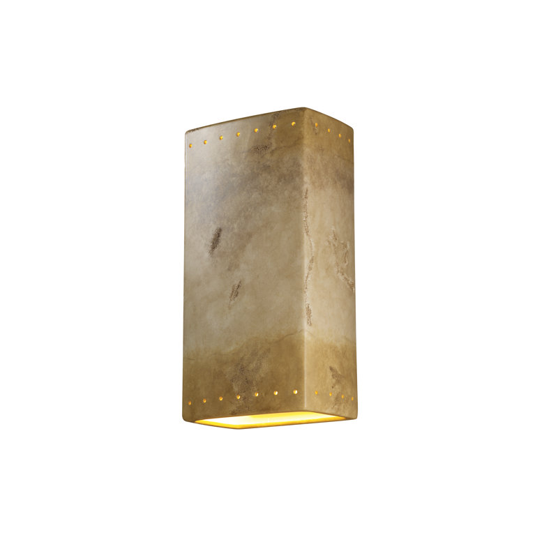Gilcrest Ceramic Flush Mounted Sconce, Incandescent