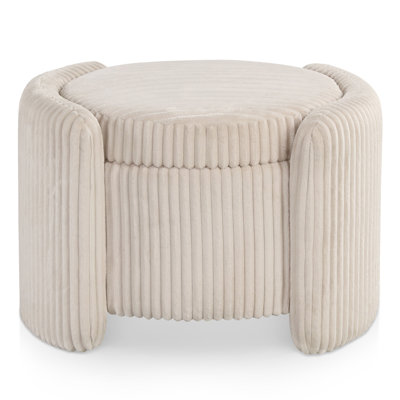 Buckler Round Storage Ottoman by Latitude Run