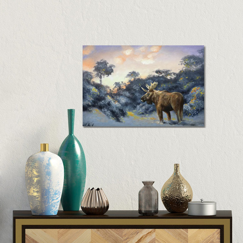 Moose by D. "Rusty" Rust - Gallery-Wrapped Canvas Giclée on Canvas, Canvas, 66.04 cm H x 45.72 cm W x 3.175 cm D