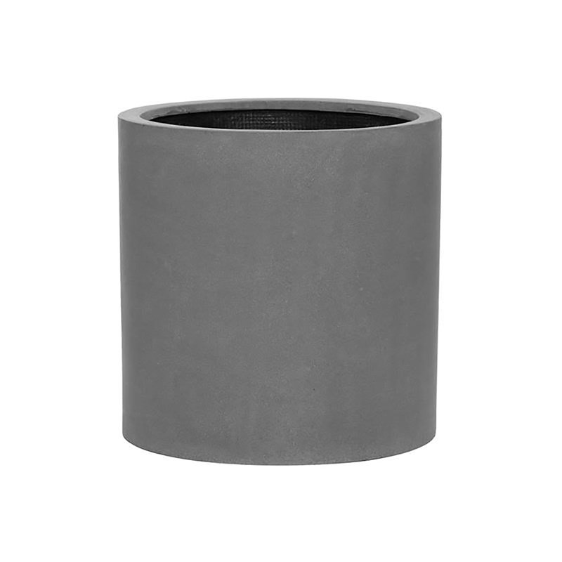Pot à fleurs en fiberstone Pelley, Gris, H 20 po x l 20 po x P 20 po