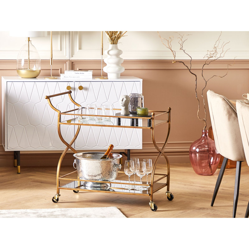 Stricker Metal Bar Cart