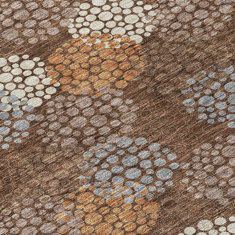 Tapis intérieur lavable à pois 8 po