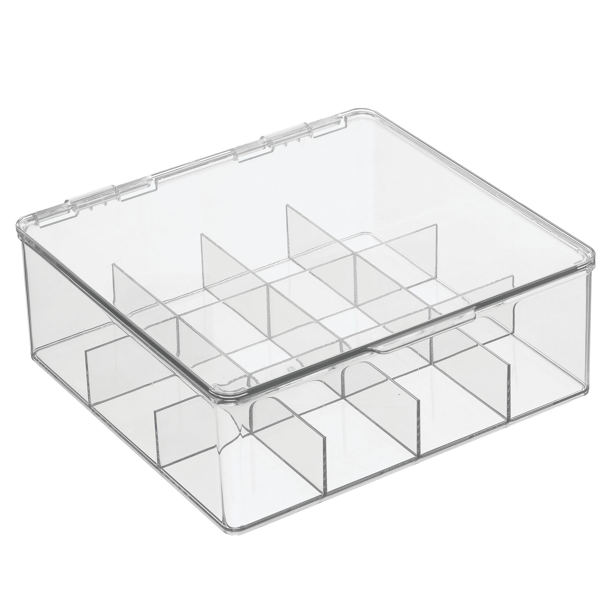 Buy mDesignTea Storage Boxes - Plastic Tea Box with 8 Compartments