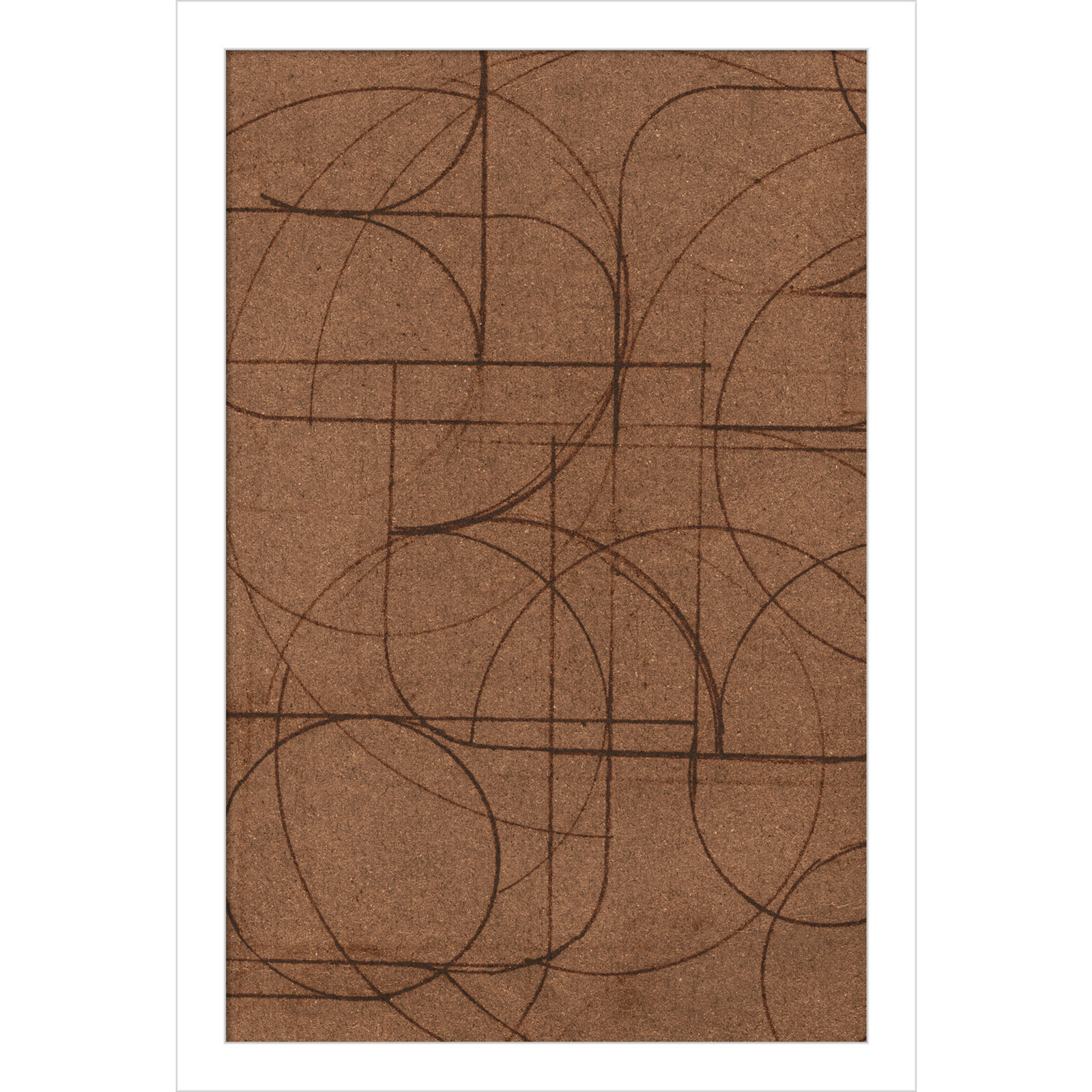 Curved 1 Print by Dan Hobday, 17" H x 12" W, White Framed Print without Mat