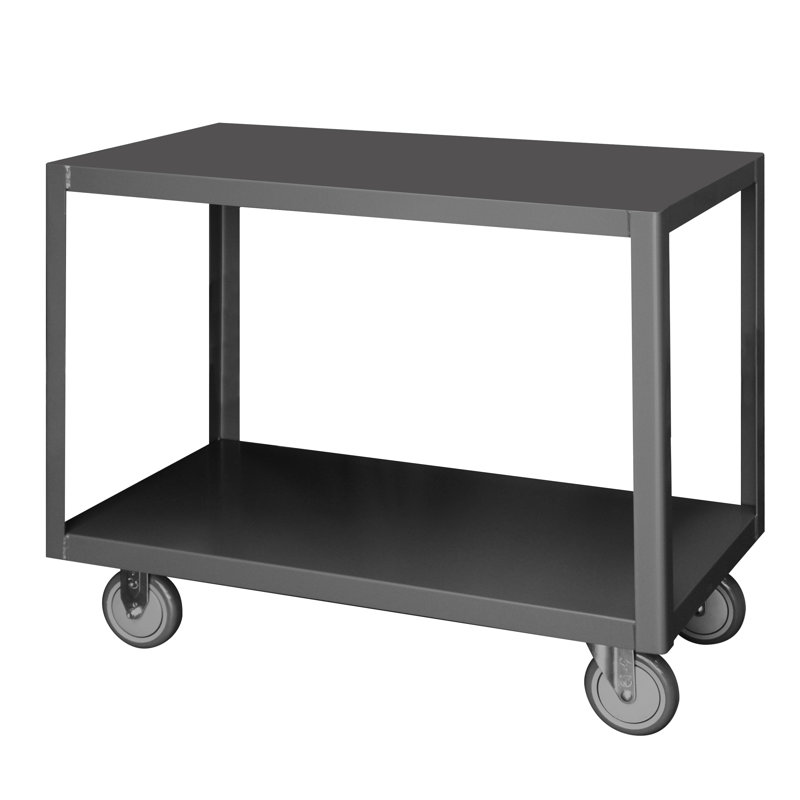 Steel Top Workbench with Wheels, 30.25" H x 36" W x 24" D