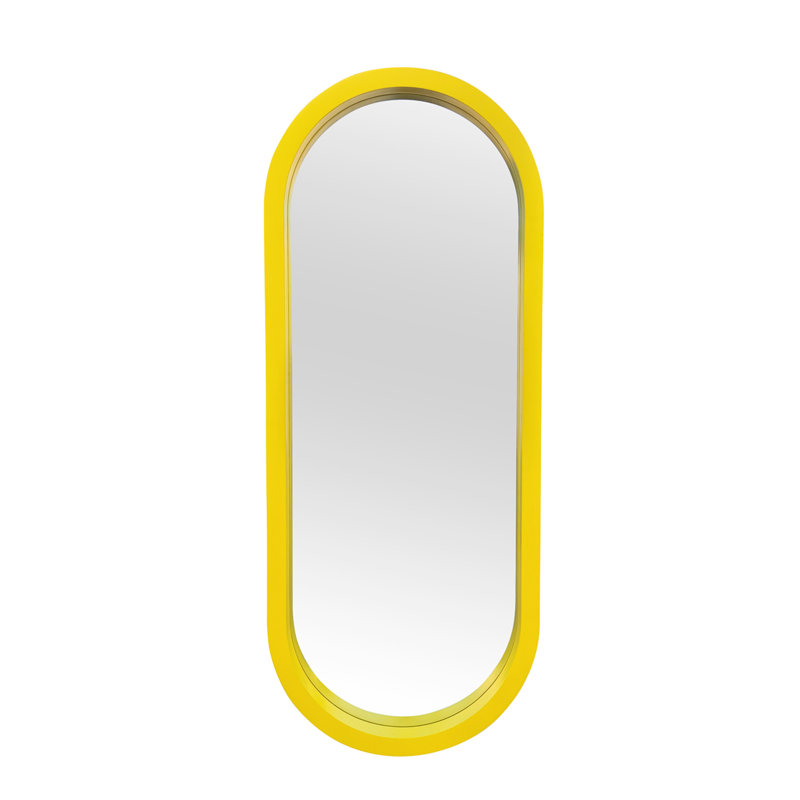 Grand miroir à pilules, Jaune, 59,1 po x 23,6 po