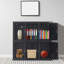 Casier de rangement en métal noir à 6 portes avec loquet pour bureau à domicile
