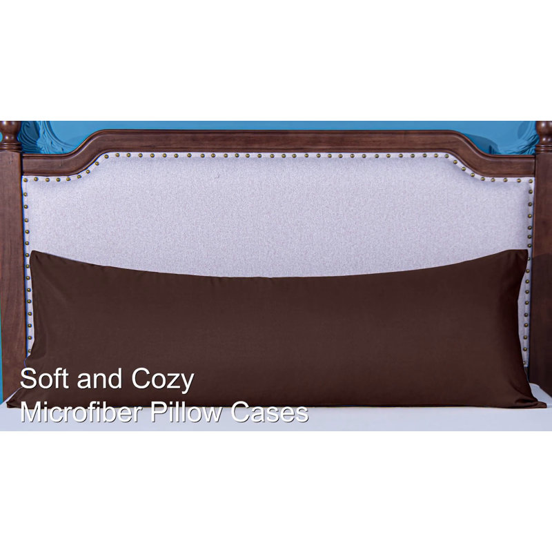 Purple Microfiber Hypoallergenic Body Pillowcase 20" x 54"