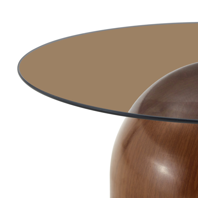 Living Room Table Set, Brown, 3 Pieces: Console Table, Side Table, Coffee Table