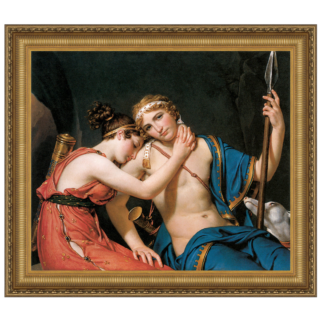 The Farewell of Telemachus and Eucharis, 1818 by Jacques-Louis David Framed Painting Print Vault W Artwork 