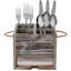 Wood Rectangle Flatware Caddy