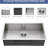 33 Inch Deep Undermount Basin Sink - Stainless Steel 18 Gauge With Sound Absorbing Pad And Installation Kit 33"X19"X9" Kitchen Smooth Surface Drainage Efficiency