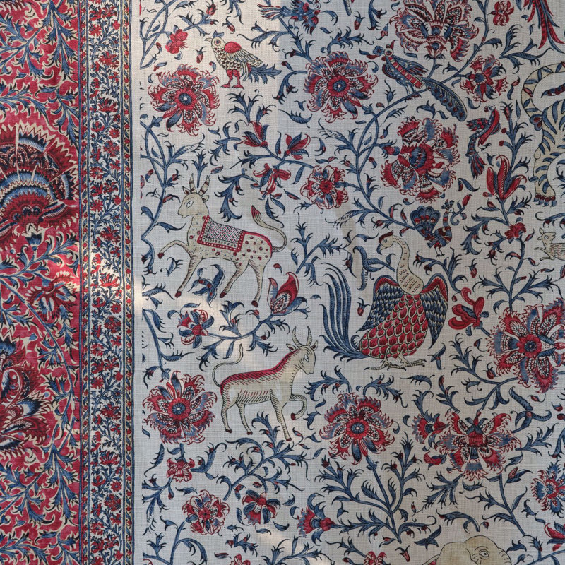 Mughal Menagerie, Indigo/Madder