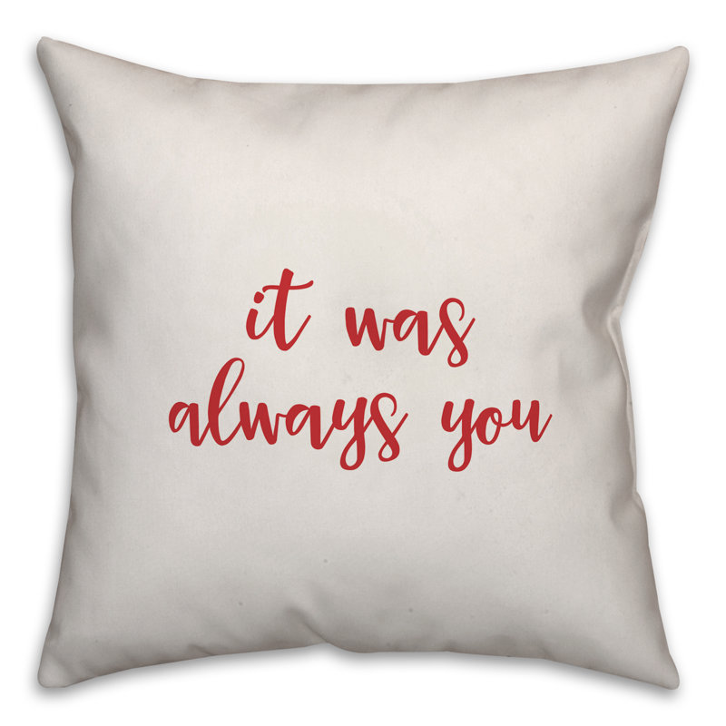 Throw Pillow, Throw Pillow, White/Red