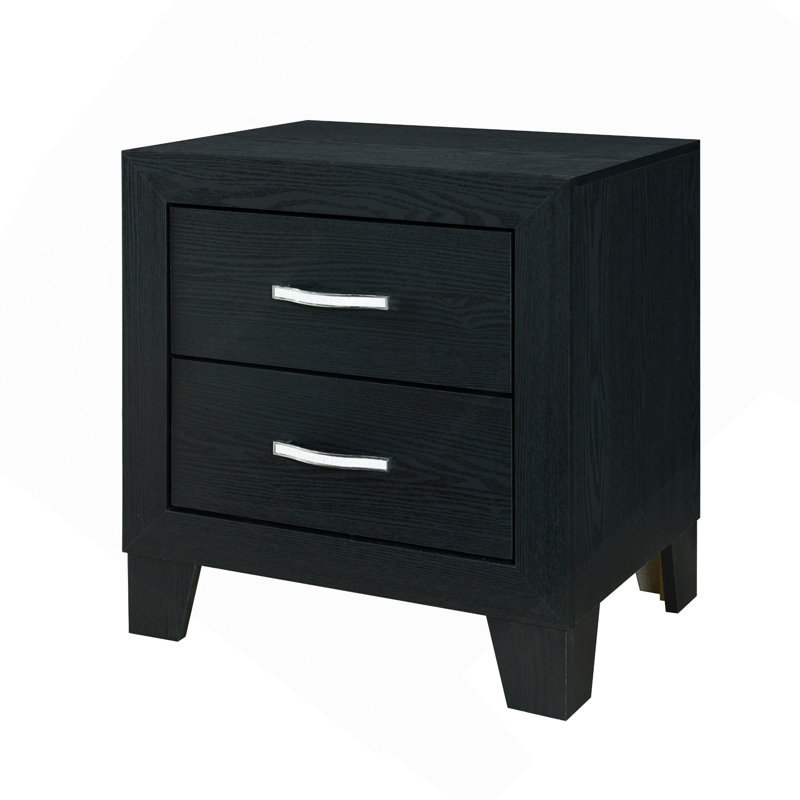 Carlos Black Nightstand