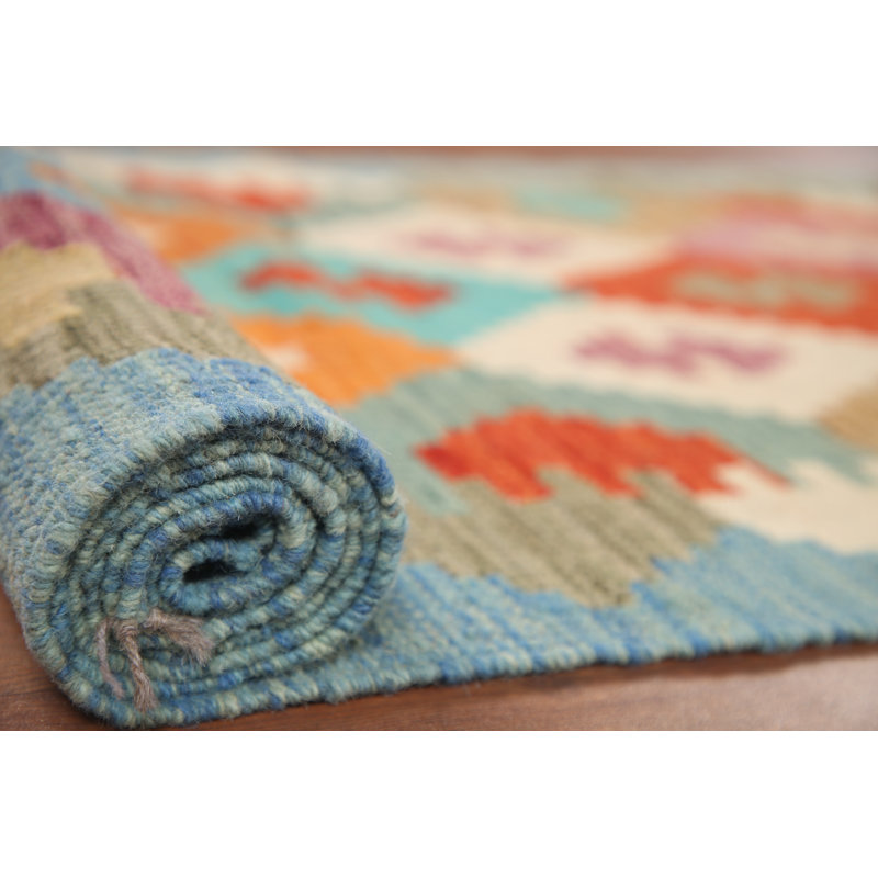 Geometric Kilim Oriental Runner Rug 3x10