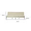 Canapé-lit futon convertible en tissu beige de 77 pouces