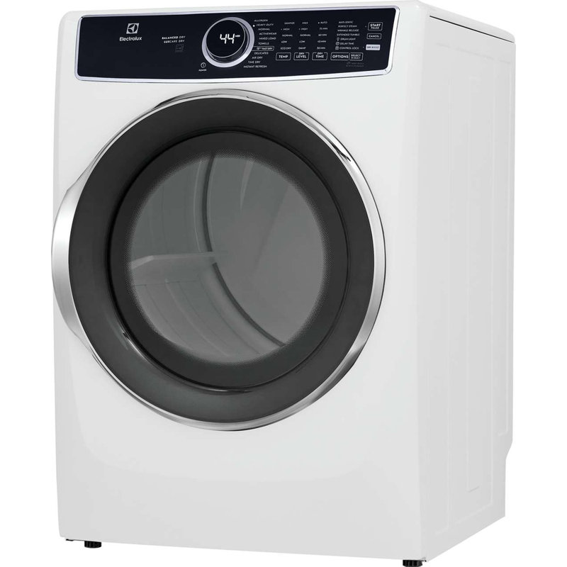 Electrolux Front Load Perfect Steam Electric Dryer With Predictive Dry And Instant Refresh 8.0 Cu. Ft., White