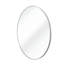 Miroir mural de salle de bain rond argenté de 36 pouces de diamètre - 4 mm sans verre, aluminium brossé, conception incassable pour cadre rouille-1022835735